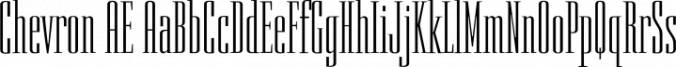 Chevron AE Font Preview