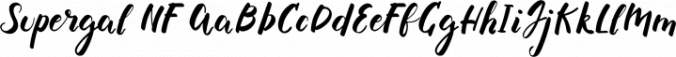 Supergal Greek Casual Brush font Font Preview