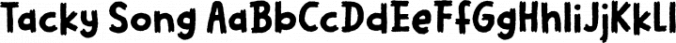 Tacky Song Font Preview