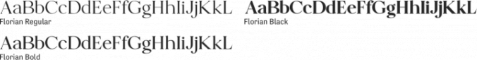 Florian Font Preview