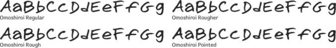 Omoshiroi Font Preview