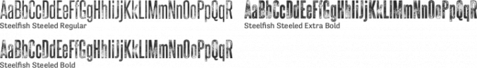 Steelfish Steeled Font Preview