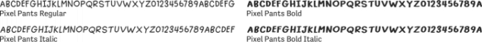 Pixel Pants Font Preview