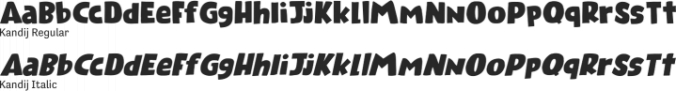 Kandij Font Preview