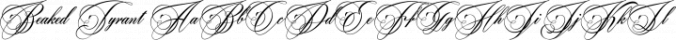 Beaked Tyrant Font Preview