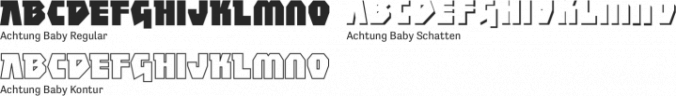 Achtung Baby Font Preview