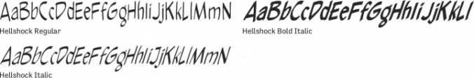 Hellshock Font Preview