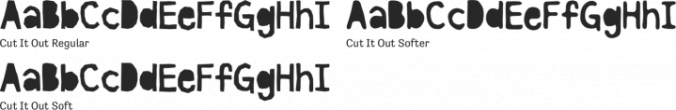 Cut it Out Font Preview
