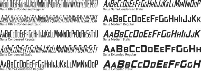 Guile Font Preview