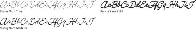 Sunny Sam Font Preview