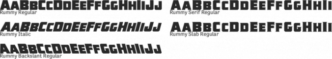 Rummy Font Preview