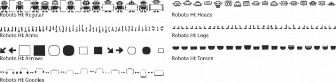 Robots ht Font Preview