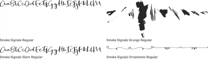 Smoke Signals Font Preview
