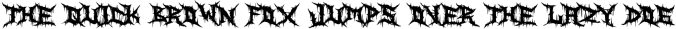 Zanaz - Deathmetal Font Font Preview