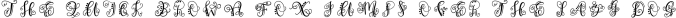 Monogram Hand Lettered Font Font Preview