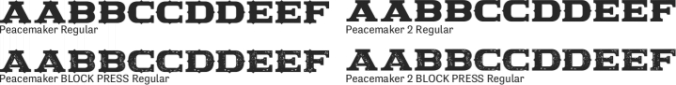 Peacemaker Font Preview