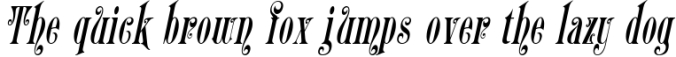 Belhampton Oblique Font Preview