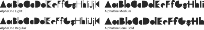AlphaOne Font Preview