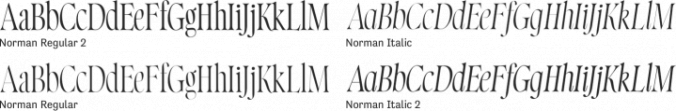 Norman Font Preview