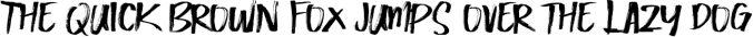 Brush Attack Font Preview