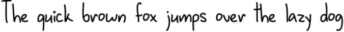January Handwriting Font Preview