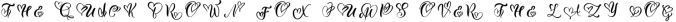 Wedding Heart Monogram Font Font Preview