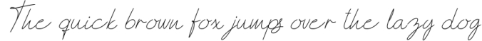 Andrea Script Thin Font Preview