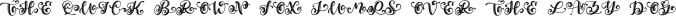 Hand Lettered Stripe Monogram Initials Font Font Preview