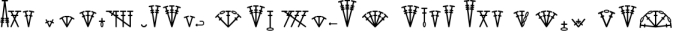 HookinCrochet Symbols 1 Font Software Font Preview