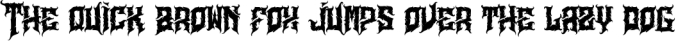 Aligator - Deathmetal Font Font Preview