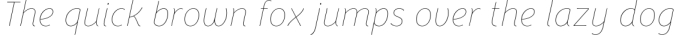 Congenial Italic Hairline Font Preview