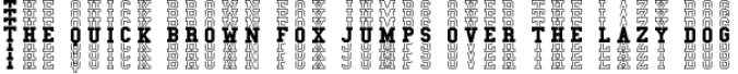 Super Stacked Mirror Sport Font Filled and Outlined Font Preview