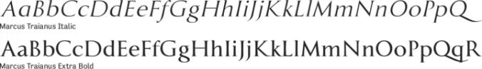 Marcus Traianus Font Preview