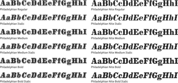 Philadelphian Font Preview