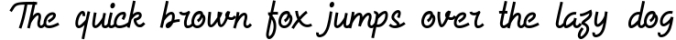 Allysia - a monoline script font Font Preview