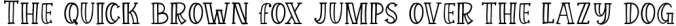 Wild Django - Bouncy Outline Serif Font Preview