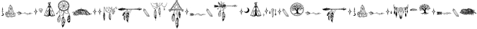 Bohema Spirit font and illustrations Font Preview