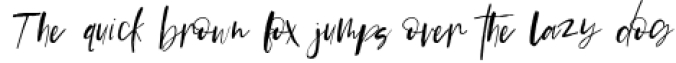 The Glen Brush Script Font Preview