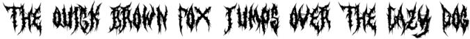 YOUREVER BRUTAL DEATH METAL FONT Font Preview