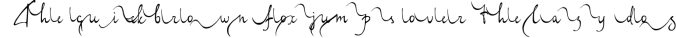 Signature of incognito Font Preview