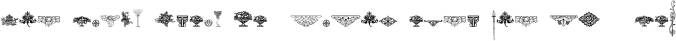 Mortised Fleurons Font Preview