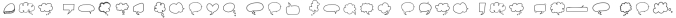 Say What - A Speech Bubble Doodle Font Font Preview