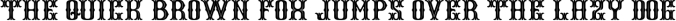 Black Inks - Western Display Typeface Font Preview