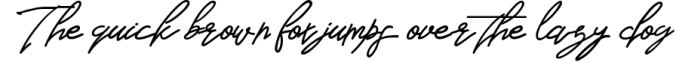 Bennedik Signature Typeface Font Preview