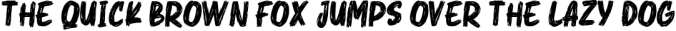 Grunge! Bold Brush Typeface Font Preview