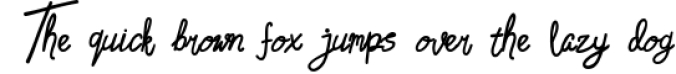 Dara Hand Written Type Face Font Preview