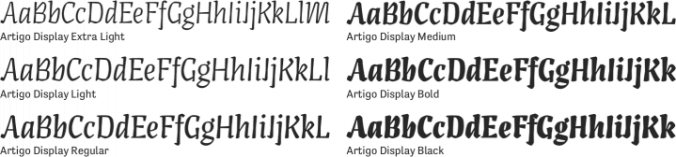 Artigo Display Font Preview
