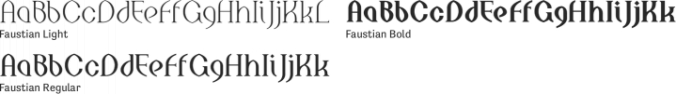 Faustian Font Preview