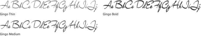 Gingo Font Preview