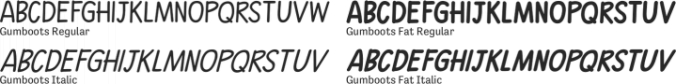 Gumboots Font Preview